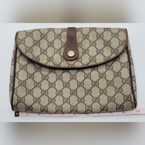 Rare Vintage GUCCI GG Supreme Crossbody Shoulder Clutch Bag 001 059 1923​​​ - Picture 11 of 12